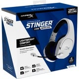 HyperX Cloud Stinger Core - Wireless for PlayStation casque gaming over-ear Blanc/Bleu, PS5, PS4, PS4 Pro, PC