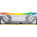 Kingston 24 Go DDR5-8400 (1x 24 Go), Mémoire vive Argent/Blanc, KF584CU40RWA-24, Renegade RGB, XMP 3.0
