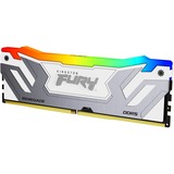 Kingston 24 Go DDR5-8400 (1x 24 Go), Mémoire vive Argent/Blanc, KF584CU40RWA-24, Renegade RGB, XMP 3.0