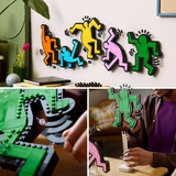 LEGO Art - Keith Haring – Personnages dansants, Jouets de construction 31216