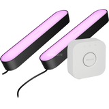 Philips HUE White and Color Ambiance Play barre lumineuse 2-pack + Bridge, Bundle 2000K - 6500K, Dimmable