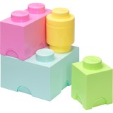 Room Copenhagen Cubes de rangement LEGO Multi Pack 4, Boîte de rangement Vert clair