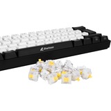 Sharkoon Linear Gateron CAP MILKY YELLOW Touches de clavier, Switch pour clavier Jaune/Blanc, Touches de clavier, Blanc, Jaune