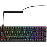 Sharkoon SKILLER SGK50 S2 PBT RGB clavier gaming mécanique Noir, Layout BE (AZERTY), Gateron G Pro 3.0 Yellow, 96%, Hot-swappable