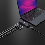 Sitecom Hub multiport MacBook Air 6-en-2, Station d'accueil Bleu