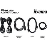 iiyama ProLite X2797QSU-B1 27" Moniteur Noir (Mat), 1x DisplayPort, 2x HDMI, 2x USB-C, 2x USB-A