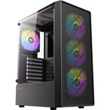 Antec AX26 RGB Elite boîtier midi tower Noir | 3x USB-A | Window