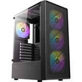 Antec  boîtier midi tower Noir | 3x USB-A | Window