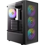 Antec  boîtier midi tower Noir | 3x USB-A | Window