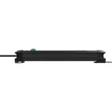 Brennenstuhl Premium-Line avec USB 4 prises, Multiprise Noir