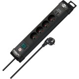 Brennenstuhl Premium-Line multiprise à 4 prises avec usb Noir, 4x prises, 1x USB-C, 1x USB-A