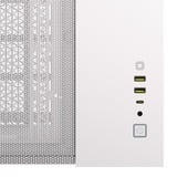 Corsair 2500D Airflow boîtier mini tower Blanc | 2x USB-A | 1x USB-C | Verre Trempé