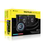Corsair CORSAIR NAUTILUS 240 RS LCD Black, Watercooling Noir