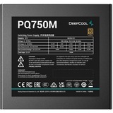 DeepCool PQ750M, 750 Watt alimentation  Noir, 750 W, 100 - 240 V, 50/60 Hz, 5 - 10 A, 100 W, 744 W