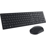 Dell KM5221W set de bureau sans fil Noir, Layout BE (AZERTY), Plunger, 100%, 1000 - 4000 dpi