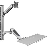 Digitus Support mural flexible pour postes de travail DA-90354 Argent