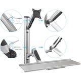 Digitus Support mural flexible pour postes de travail DA-90354 Argent