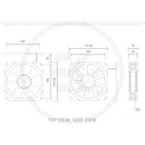 EKWB EK-Quantum Impulse 120 D-RGo - White, Ventilateur de boîtier Blanc
