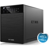 ICY BOX IB-RD3640SU3 Boîtier HDD Noir 3.5", Boîtier disque dur Noir, Boîtier HDD, 3.5", SATA, Série ATA II, Série ATA III, 5 Gbit/s, Échange à chaud, Noir