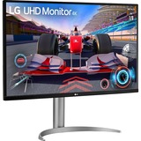 LG 32UQ750-W 32" 4K Ultra HD 32" 4K Ultra HD Gaming Moniteur Blanc, 2x HDMI, 1x DisplayPort, 2x USB-A 3.2 (5 Gbit/s), 1x USB-C, 144 Hz