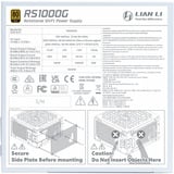 Lian Li Rotational Shift 1000G + Hub alimentation  modulaire 1000 watt Blanc, 1x 12V-2x6, 4x PCIe, Hub 4x connecteurs USB