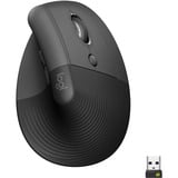 Logitech Lift souris ergonomique vertical - Droitier Graphite/Noir, 4000 dpi, Bluetooth