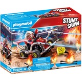PLAYMOBIL Stuntshow - Véhicule et pompier, Jouets de construction 70554