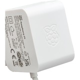 Raspberry Pi Foundation Alimentation officielle Raspberry Pi 5 USB-C 27 watts, Bloc d'alimentation Blanc