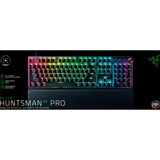 Razer Huntsman V3 Pro RGB clavier gaming mécanique Noir, Layout US (QWERTY), Razer Analog Optical Gen 2, 100%, Double-shot PBT