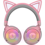 Razer Kraken Kitty V3 Pro Quartz casque gaming over-ear Rose/gris, RGB, 2.4 GHz / Bluetooth / USB