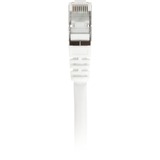 Sharkoon Câble réseau RJ-45 S/FTP Cat.7a Blanc, 3 mètres, câble brut