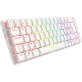 Sharkoon PureWriter W65, clavier Blanc, Layout BE, Kailh Choc V2 Low Profile Rouge, BE Layout, Kailh Choc V2 Low Profile Red, LED RGB