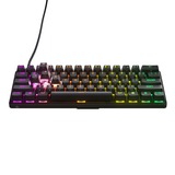 SteelSeries Apex Pro Mini, clavier gaming Noir, Layout FR, SteelSeries OmniPoint 2.0, FR layout, SteelSeries OmniPoint 2.0, 60%, RGB LED, Double Shot PBT Keycaps