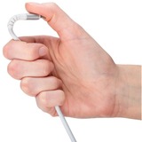 goobay Supersoft USB-C > USB-C 2.0, Câble Blanc, 3 mètres