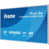 iiyama ProLite LH6581UHSG-1AG, Affichage public Blanc, HDMI, USB-C, LAN, WiFi, audio, Android 14 OS