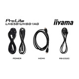 iiyama ProLite LH6581UHSG-1AG, Affichage public Blanc, HDMI, USB-C, LAN, WiFi, audio, Android 14 OS