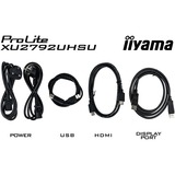 iiyama ProLite XU2792UHSU-B6 27" 4K Ultra HD Moniteur Noir, 1x DisplayPort, 1x HDMI, 1x USB-C, 3x USB-A