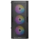 Antec AX20 boîtier midi tower Noir | 3x USB-A | Window