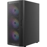 Antec AX20 boîtier midi tower Noir | 3x USB-A | Window