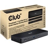 Club 3D Thunderbolt 4, 16-en-1 Quadra Displays, Station d'accueil 
