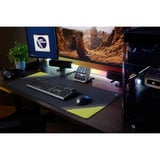 Corsair SKIFF 100 RGB clavier gaming Noir, Layout US (QWERTY), Membrane, 100%, LED RGB