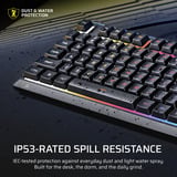 Corsair SKIFF 100 RGB clavier gaming Noir, Layout US (QWERTY), Membrane, 100%, LED RGB