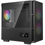 DeepCool CH360 DIGITAL boîtier mini tower Noir | 1x USB-A | 1x USB-C | RGB | Window