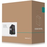 DeepCool CH360 DIGITAL boîtier mini tower Noir | 1x USB-A | 1x USB-C | RGB | Window