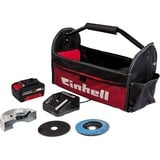 Einhell Meuleuse d'angle sans fil TC-AG 18/115 Li Kit Rouge/Noir, Batterie inclus