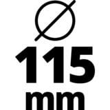 Einhell Meuleuse d'angle sans fil TC-AG 18/115 Li Kit Rouge/Noir, Batterie inclus