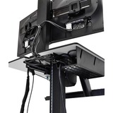 Ergotron Ergotron Workfit-C, Dual Sit-Stand Works, Valise à roulettes Noir