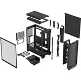 Fractal Design Meshify 3 TG Light Tint boîtier midi tower Noir | 2x USB-A | 1x USB-C | Verre Trempé