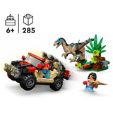 LEGO Le vélociraptor et l’évasion en 4x4, Jouets de construction 