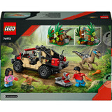 LEGO Le vélociraptor et l’évasion en 4x4, Jouets de construction 